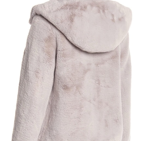 BCBGMAXAZRIA faux fur hooded coat - Picture 3 of 7